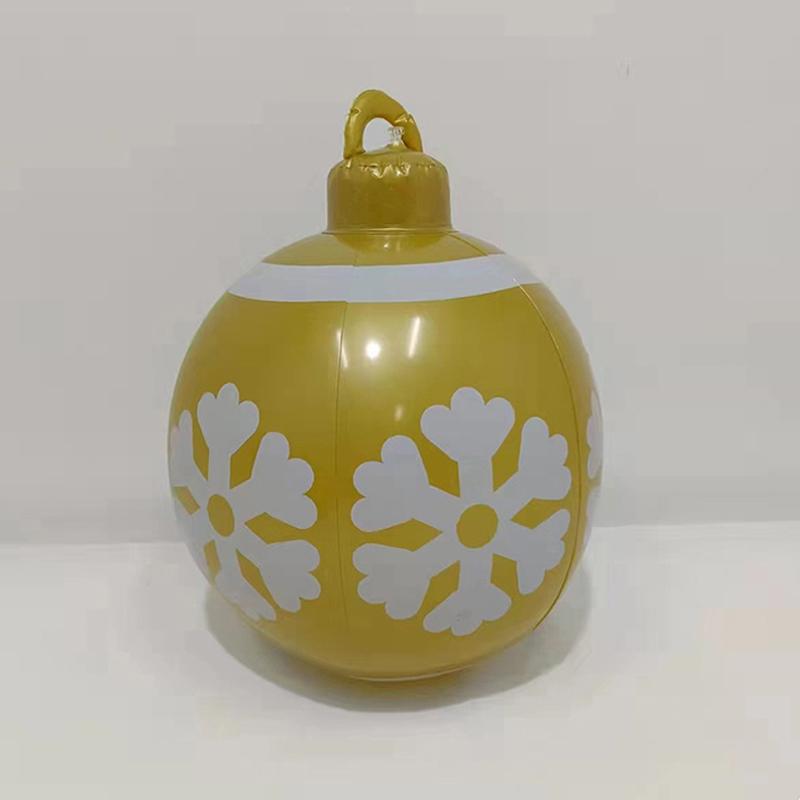 Weihnachten Aufblasbare Dekoration Ballon Drucke Handwerk Spielzeug Ball Festlichen Spaß Im Freien 60Cm