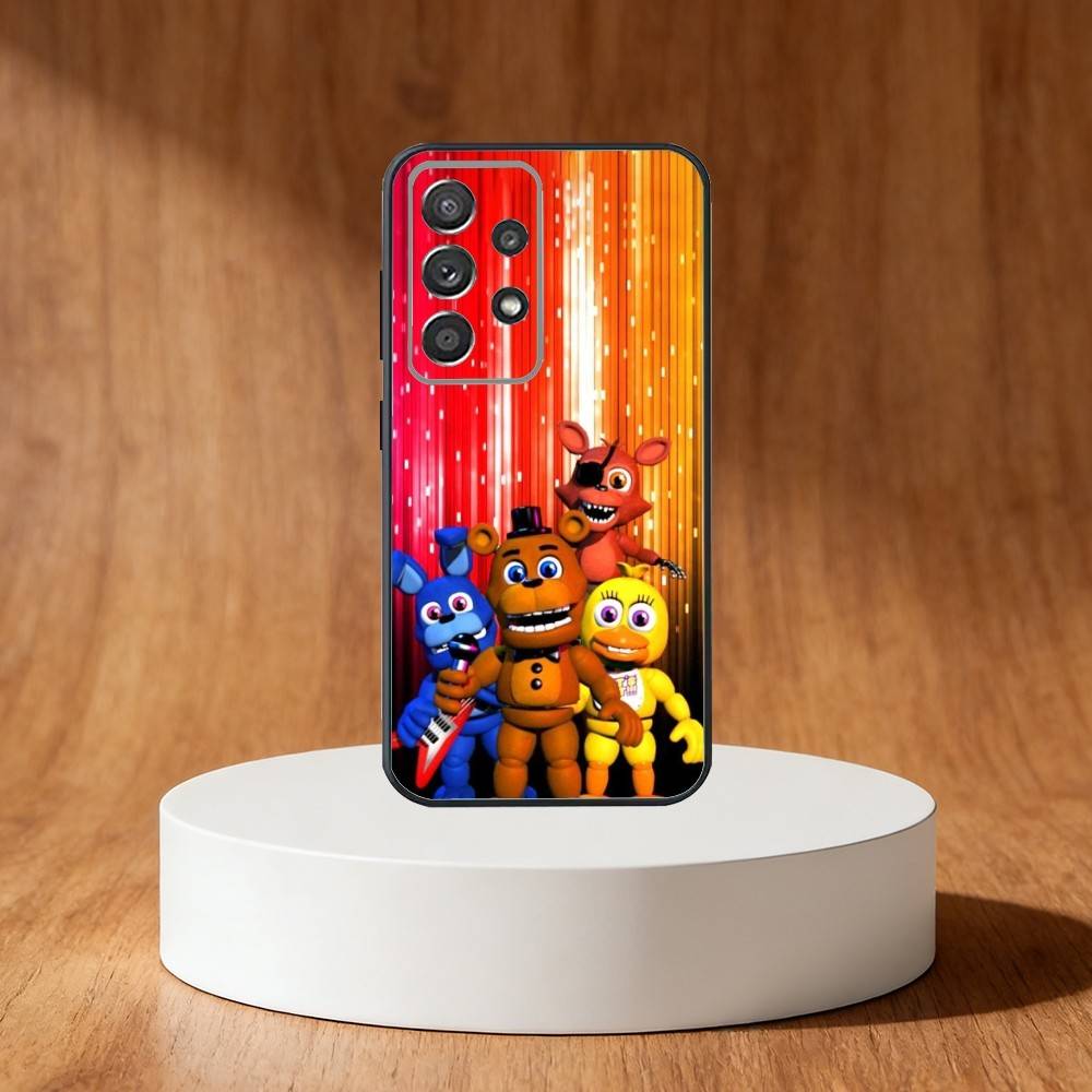 F-Five Nights At Freddy-s Phone Case For Samsung S25,S24,S21,S22,S23,S30,Ultra,S20,Plus,Fe,Note,10,9,5G Black Cover