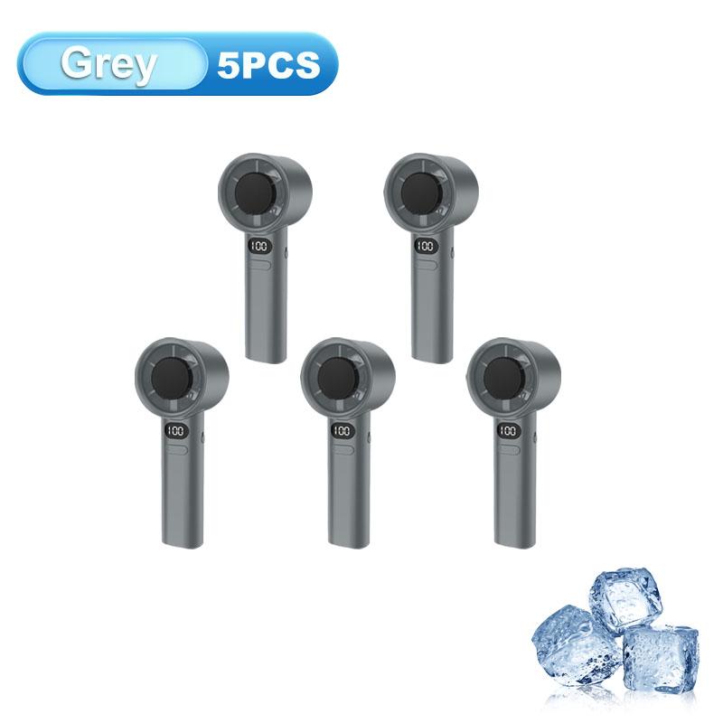 Portable Handheld Fan Usb Rechargeable Mini Fan With Digital Display Small Electric Fan For Outdoor Camping Office Home