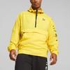 Puma X Staple Collaboration Ss23 Logo Print Half-Zip Hooded Woven Jacket Unisex Jacket Yellow 620653-55