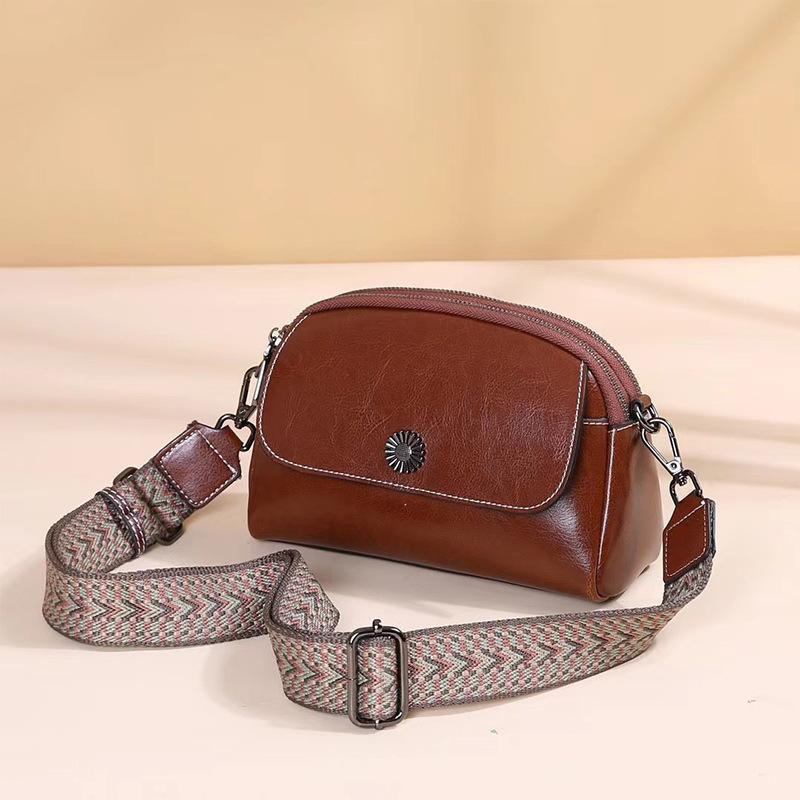 

Mobile Phone Bag for Women, Crossbody Bag, Small Bag for Women, 2025 New Model, Genuine Leather, Fashionable and Versatile, Cowhide Mini Shoulder Bag 21*14*8 коричневий
