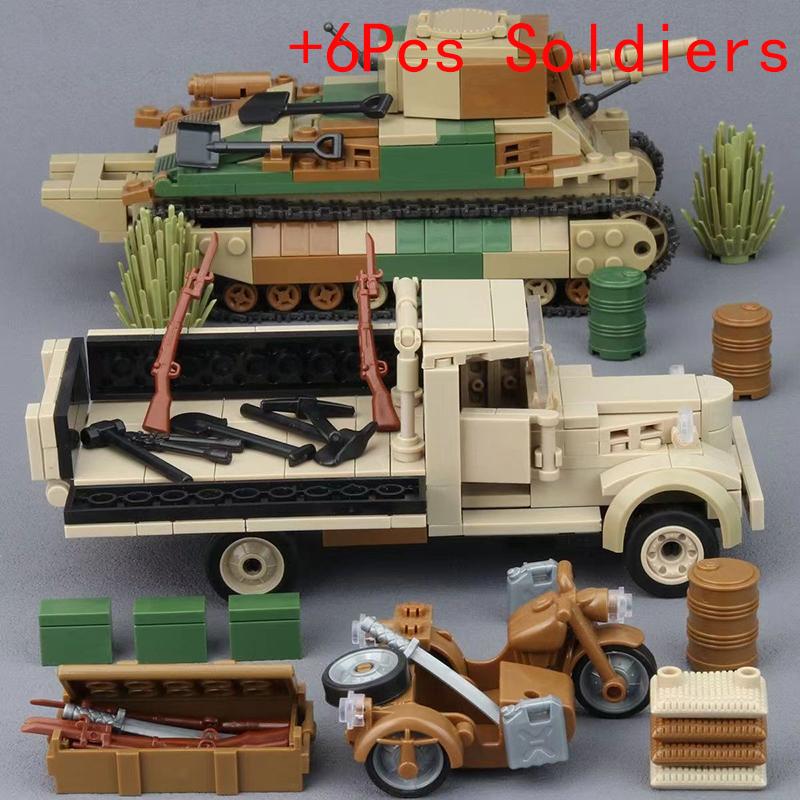 Non-Toxice Militare WW2 Vehicul Blindat Greu Tip 89 92 Tanc de Luptă pe Șenile Armata Armă Blocuri de Construcție Cărămizi Model Clasic Jucării Cadouri Copii