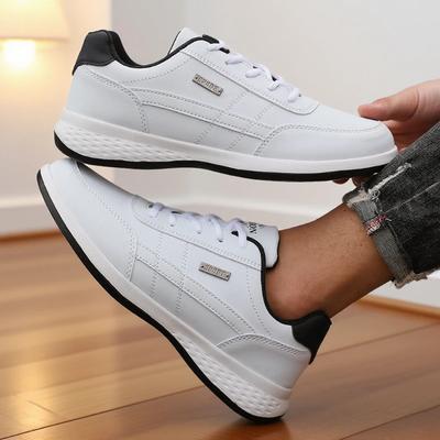Men Casual Sneakers Summer Breathable Sport Shoe Leather Fashion Low-top Men's Casual Trendy Shoe Popular Sapatos Masculine Shoe