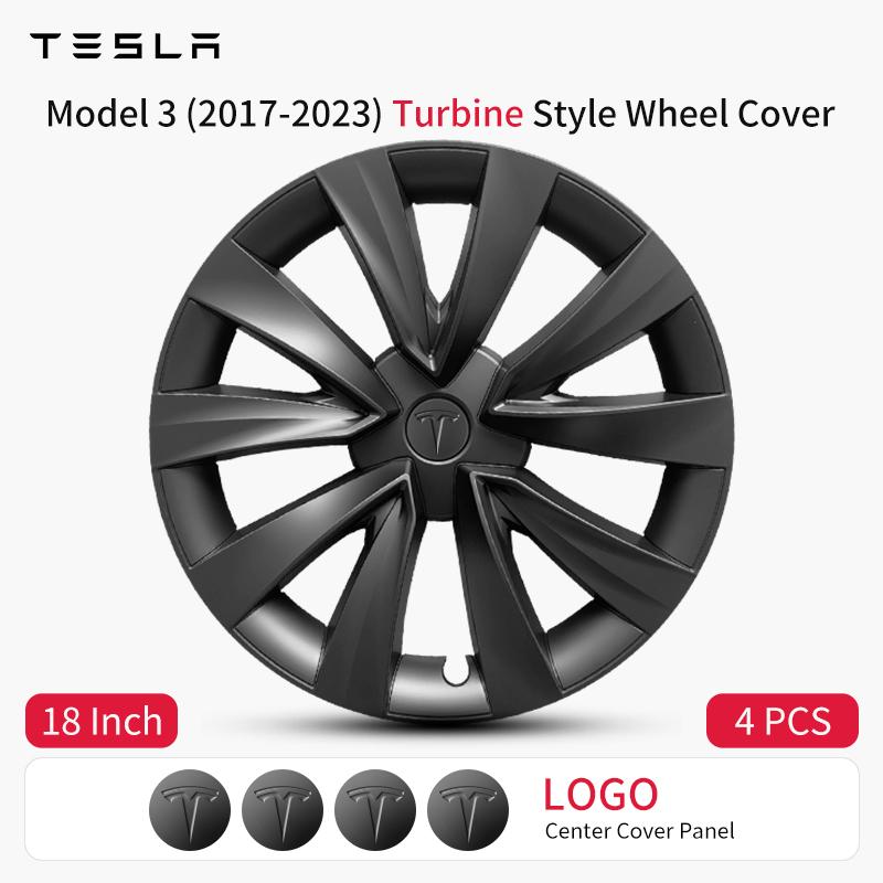 4PCS Wheel Cover Design For TESLA Model 3 2017-2023 18 Inch Wheel Cover Hubcaps Cap Only For Model 3 Wheel Cover Accessories