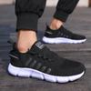 New Men'S Cushioned Running Shoes Knitted Mesh Breathable Soft Soled Sneakers Fashion Forward Lightweight Outdoor Exercise Shoes