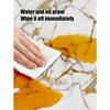 60*30cm Thickened Gold Foil Self-Adhesive Tile Sticker, Faux Ceramic Tile Wallpaper Waterproof  Wallsticker Kitchen & Living Room Decor