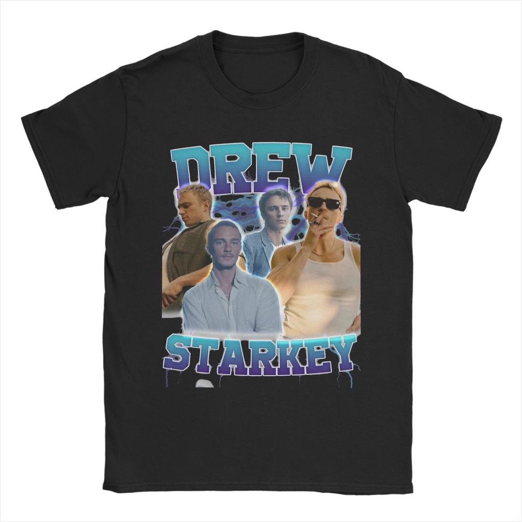 Drew Starkey Retro Design Unisex T Shirts Fun Tee Shirt Short Sleeve Crew Neck TShirt Pure Cotton Summer Clothes