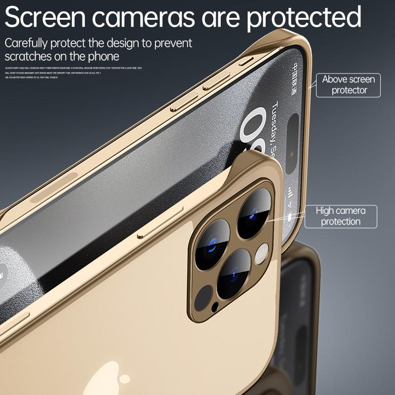 For iPhone 16 Pro Max Case Compatible with MagSafe Matte PC Frameless Mobile Cover