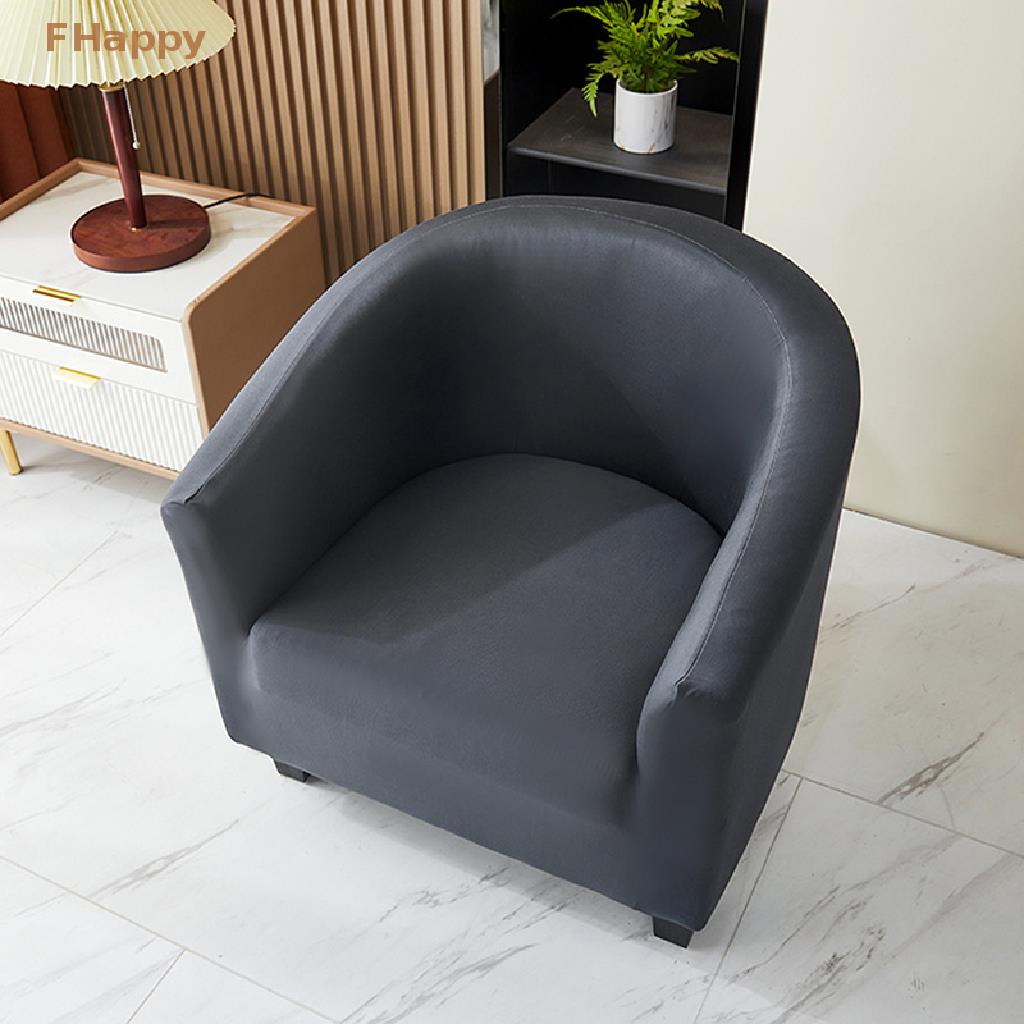 Single Sofa Cover Club Covers For Living Room Elastic Relax Armchair Protector Solid Color Spandex Home Hotel