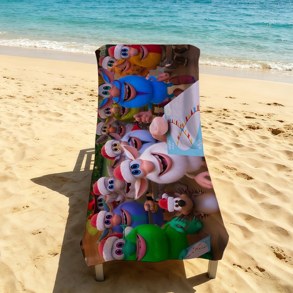 Towel Cute For Outdoor Camping B-Booba-ES Beach Towel Super Absorbent Quick-Drying Summer Cartoon Towel