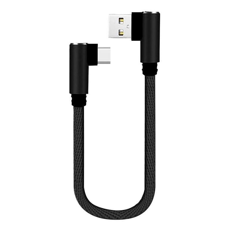 

25Cm Short Fast Charging Cable Double Elbow 90 Degree Usb C Micro Usb Type C For Smart Phones Lightning Cable For Iphone Cable as the picture