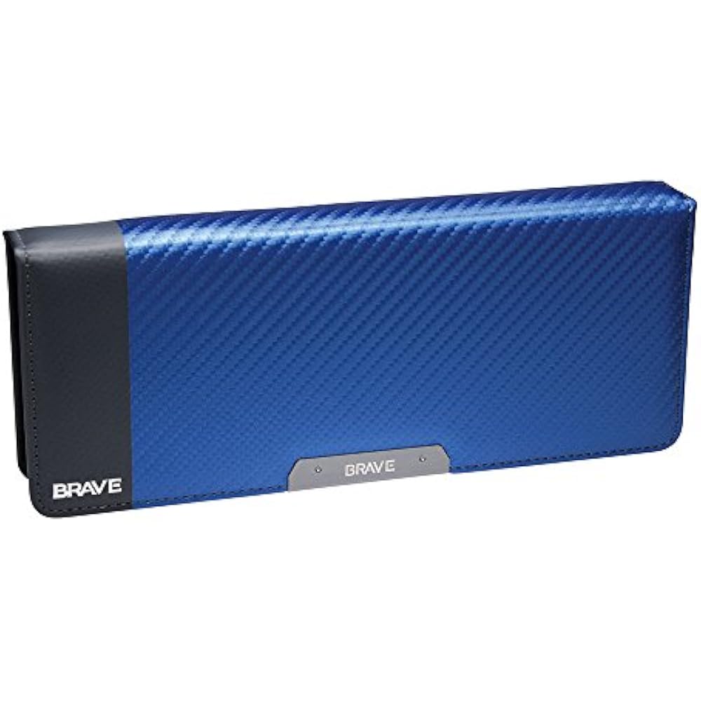 Sonic (Sonic) SK-5023-B Double Sided Pen Case, Flat Brave, Carbon Tone, Blue