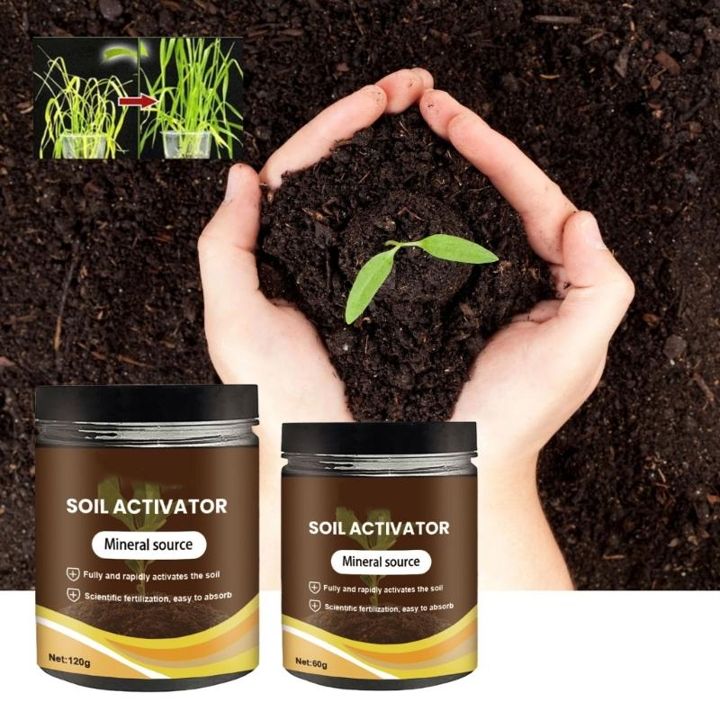 60/120g Soil Activated Treasure Soil Activators Potting Soil Seedling Compost for Garden Plant Rooting Landscaping