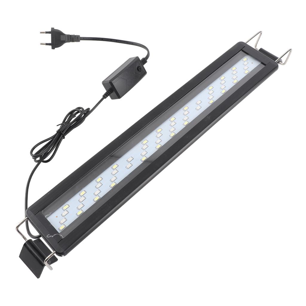 LED Aquarium Light 4 Rows Beads 3 Color Modes Splash Proof Heat Dissipation Extendable Bracket
