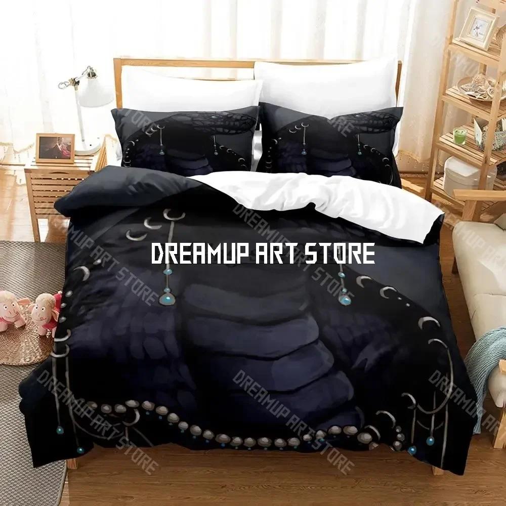 

3D Print Yinuoda Snake Flower Bedding Set Single Twin Full Queen King Size Bed Set Aldult Kid Bedroom Duvetcover Sets Anime Bed EU Single 90x200cm