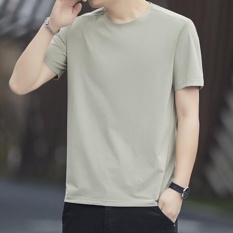 Herren 2026 Sommer Rundhals Eis Seide T-Shirt - Nylon Stoff für Laufen im Freien & Freizeit Sport