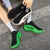 New Arrival Black Green Summer Sneakers for Men Breathable Socks Casual Sports Shoes Men Trainers Platform Designer Sneakers Men