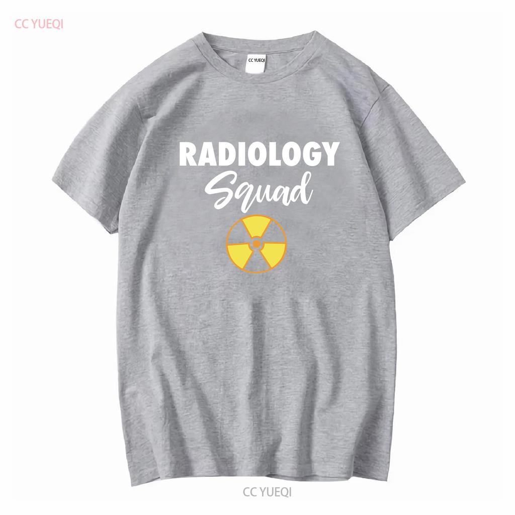 Radiology Squad RadiologisT T Shirt X ray Tech Rad Graduate long or short sleeves vintage Washed Top For Everyday Wear