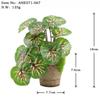 Exquisite Plastic Bonsai Set For Home And Photography Props Eucalyptus Banana Leaf Turtle Back Daisy Hibiscus