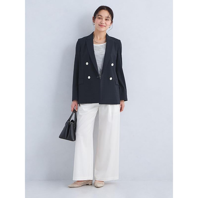 [United Arrows Green Label Relaxing] Soccer Like Double Jacket -Machine Washable Stretch- 35221621675 0330 OFF WHITE(03) S(36)