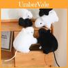 Cute White And Black Mouse Plush Toy Cozy Animal Doll Perfect Gift For Children