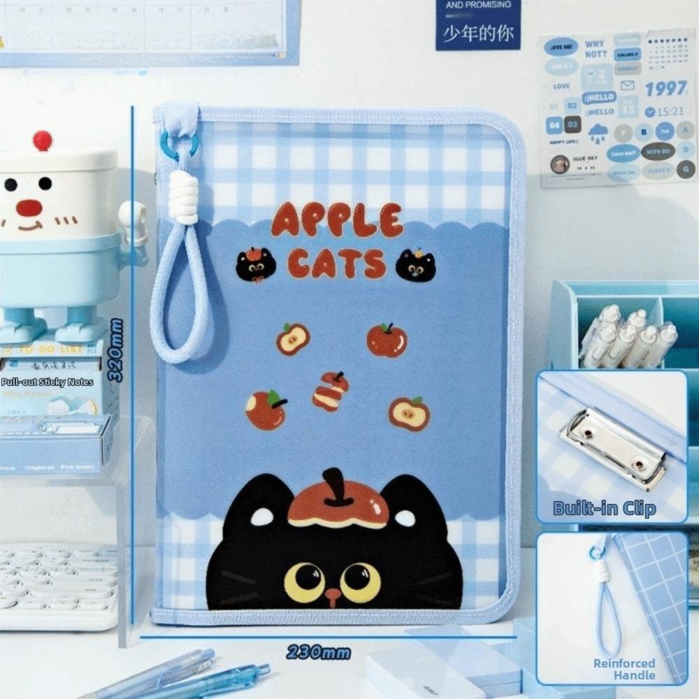 A4 File Storage Bags Large Capacity Stationery Organizer Bag Folders Thickening Waterproof Stationary Bag Handbag SchoolSupplies