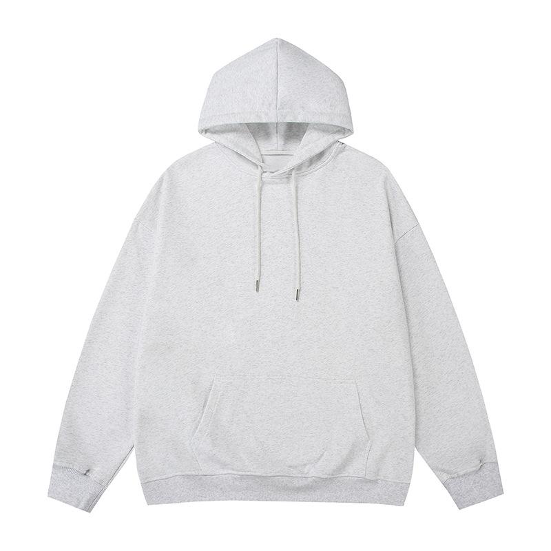 Retro Simple Solid Color Autumn Hooded Sweatshirt for Men and Women Loose and Versatile Bottoming Hoodie