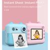 Kids Print Camera Photography with Rechargeable Battery and Paper for Creative Play