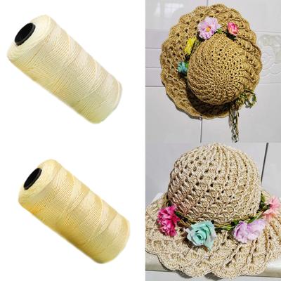 Filo da Cucito Fili di Poliestere Spago Forte Durevole Filo Ritorto per Mano Macchina Filo Spesso 1,5 mm Cordino Macramè