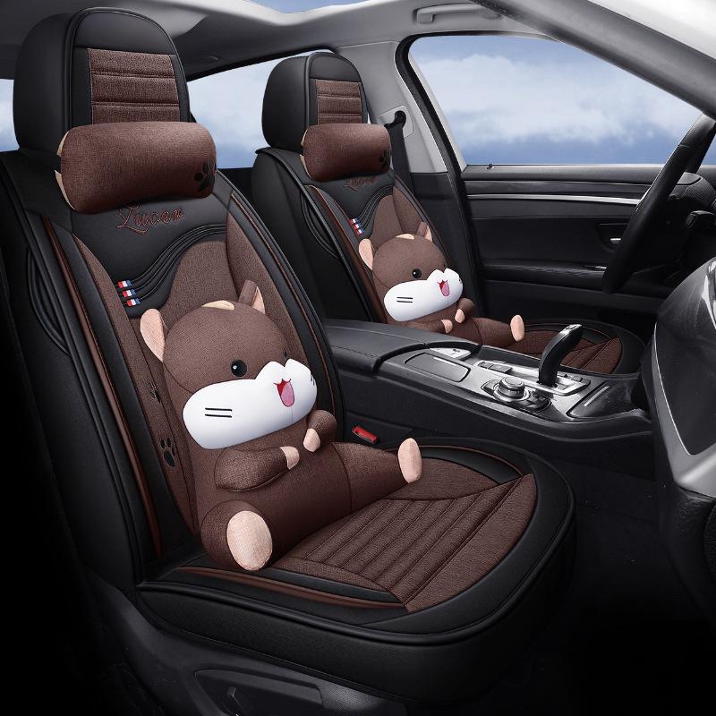 2020 Cartoon Buckwheat Car Seat Cushion - Full Cover, All-Season