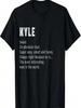 T-shirt d'anniversaire personnalisé KYLE Définition drôle