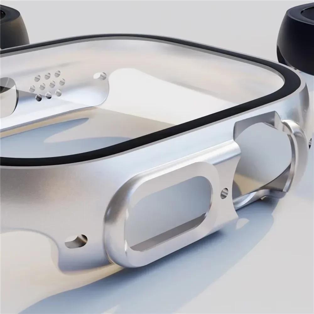 Tempered Glass+Cover For Apple Watch Ultra 3 2 1 49mm PC Bumper Screen Protector Case for iWatch Series Ultra 3 49mm Accessories
