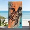 Large Quick Dry Beach Towel Microfiber Soft Absorbent Lightweight for Yoga Pool Travel Turtle Art Print Gift