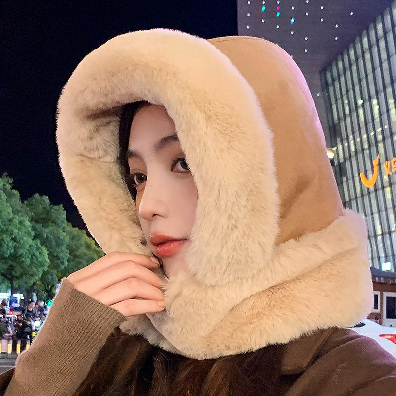 Winter Warm Thickened Bomber Hat Unisex Solid Color Ear Flap Hats Outdoor Cycling Hiking Coldproof Trapper Hat for Women Men