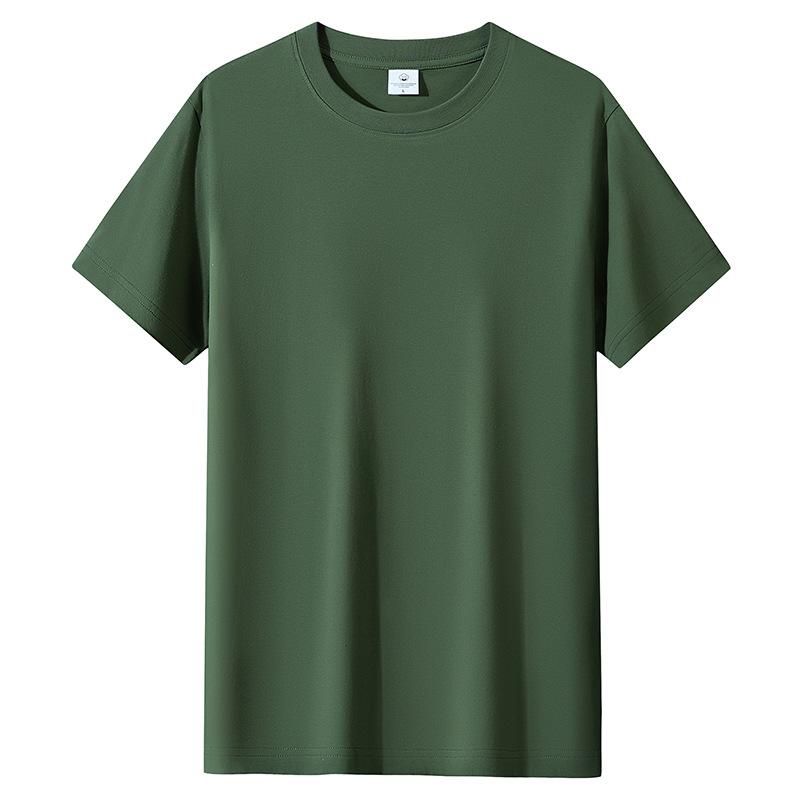 QICED Men's Fashion Casual Summer Spring O-Neck Short Sleeve Blouses & Shirts Casual Chic