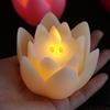 Plastic Lotus Lamp Creative Electronic Candle Lamp Home Decor Tea Lights  Temple