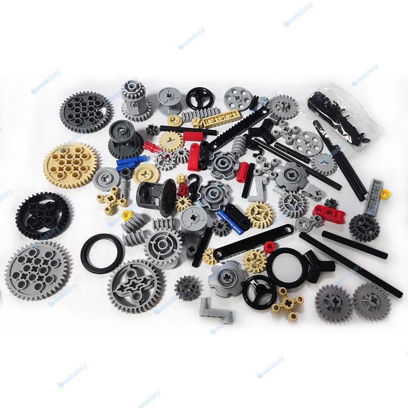 Multi-specification Teeth Gears Technology Building Block Parts 3648 3649 94925 Cross Shafts/Axle Bush Assembled MOC Bricks Toys