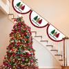Weihnachten Outdoor Fan-förmigen Flagge Banner Weihnachten Dekor für Home Cristmas Drop Ornament Weihnachten Navidad Geschenk Neue Jahr
