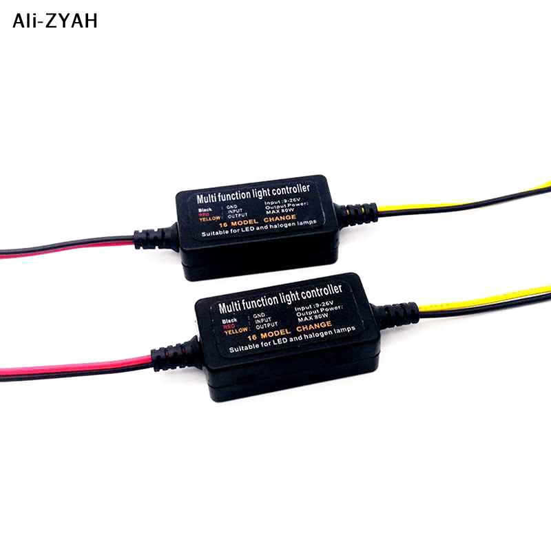 1 PCS DC9-26V 16 Modes Réglable LED Feu Stop Clignotant Stroboscope Module Contrôleur Pour Voiture Moto Camion Clignotant Feu Stop Arrière