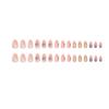 Small fresh flower nail art piece Wear nail removable, nail patch short almond nail almond fake nail