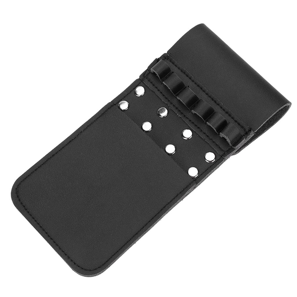 Portable Quiver PU Leather 6pcs Waist Holder Bag Bow Archery Equiptment(Black)