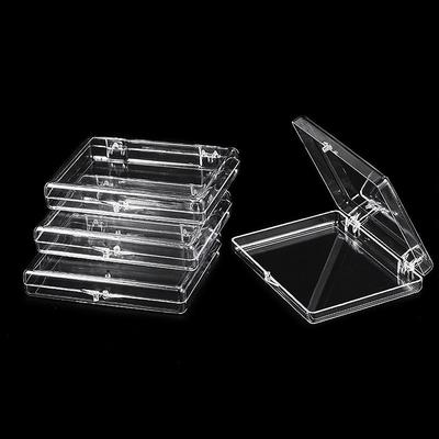 Shelf Nail Tips Display Container Nail Storage Box Transparent Square Flip Box False Nail Organizer