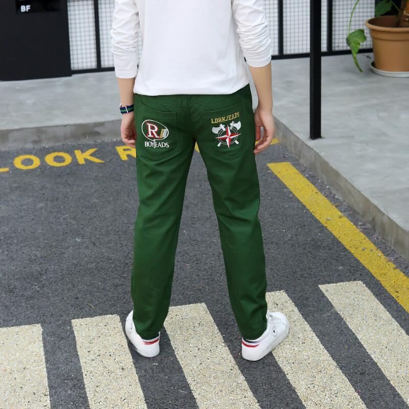 Children's Clothing, Boys' Autumn Pants, Children's Cotton Autumn Casual Pants, Single Pants, Big Children's Trousers, Thin Spring and Autumn