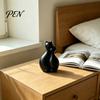Artificial Flower Holder 3D Printed Cat Vase, Minimalist Nordic Style Arrangement Hugging Vase Decorative Couple Home Office Gift Artistic Tabletop