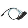     to 4   Cable 7Pin 12Gbps Tinplated Copper Gold Plated Contactor SFF 8087 to 4  Cable for Desktop Chassis
