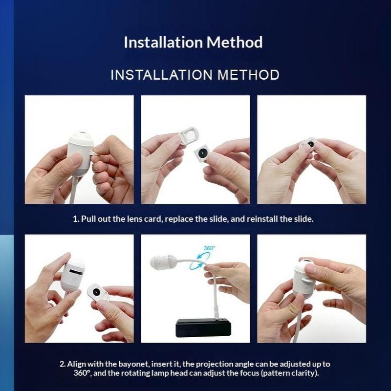Lampă proiector Galaxy Stele 2 în 1 cu diapozitive HD Proiector Portabil USB Cer Înstelat Lumină de Noapte pentru Dormitor Decor Plafon Mașină