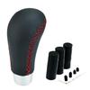 Abfer Car Shift Knob R Shape Gear Shifter Knob Auto Manual Car Universal Car Accessories Interior (Black and Red)