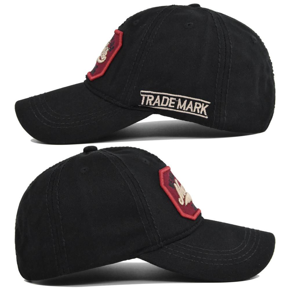 Duck Tongue Baseball Cap Cotton Embroidered Ethnic Vintage Washed Hat Sunshade