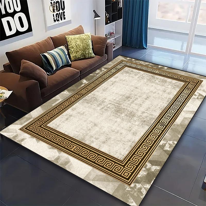Tappeti Moderni di Lusso Grandi per Decorazione Soggiorno Tappeto Astratto Antiscivolo Tappeti per Camera da Letto Ingresso Tappetino Lavabile per Cucina