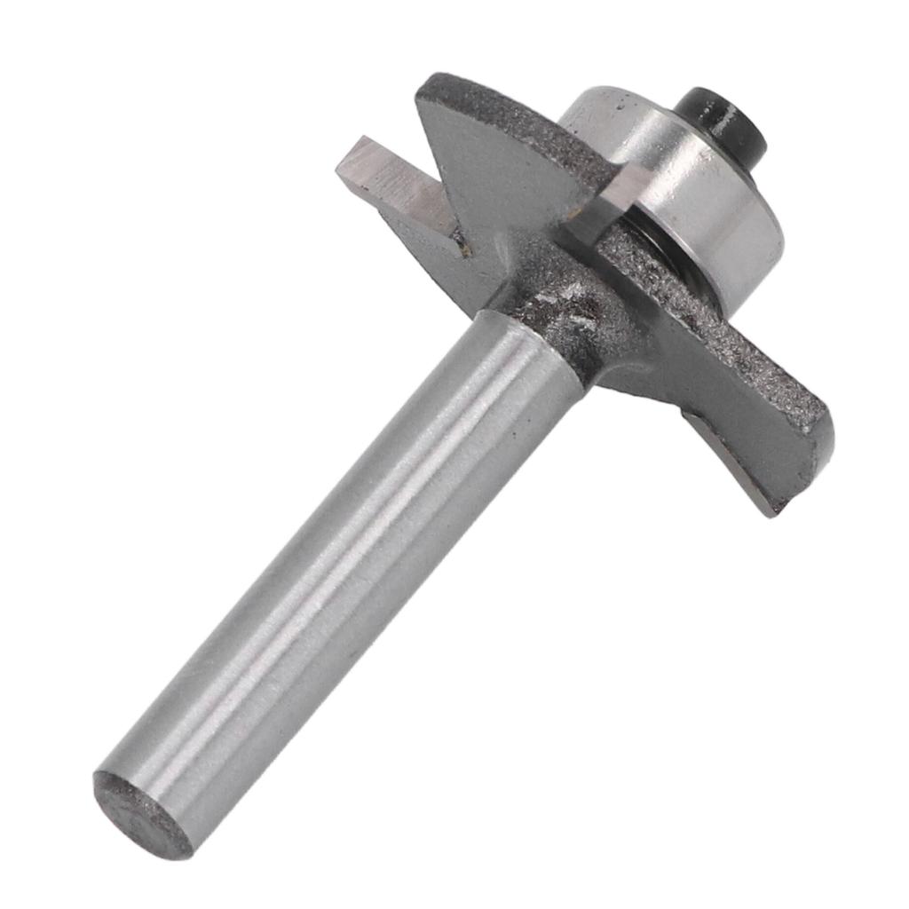 Freză cu canelură T 3 muchii coadă 1/4 inch Înălțime de tăiere 3/32 inch Freză pentru șină T cu rulment pentru